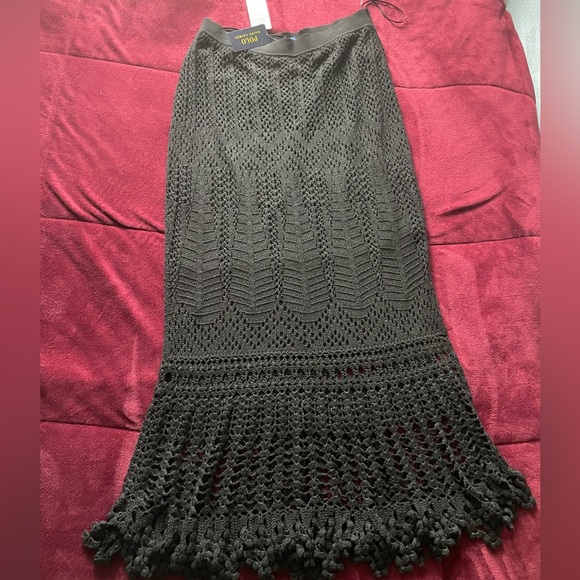 Elegant Black Pointelle
Knit maxi Skirt Polo Ralph Lauren size XL NWT - Picture 5 of 7